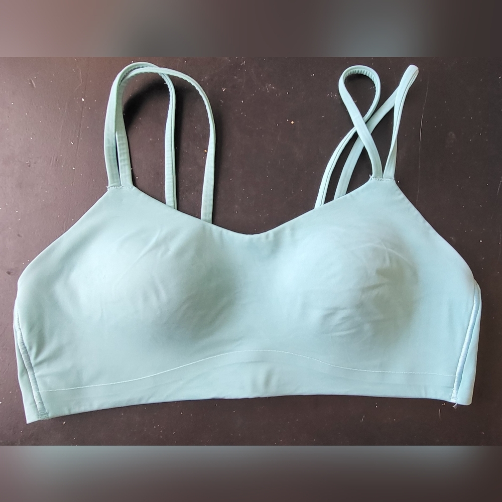lululemon athletica Light Aqua Strappy Sports Bra